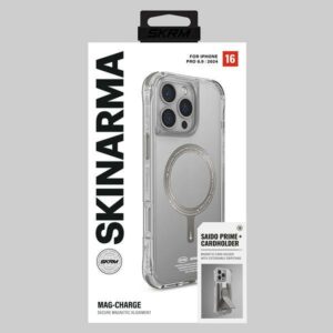 Skinarma dėklas Saido Apple iPhone 16 Pro Max 6.9" Magnetic Charging titanium - Image 5