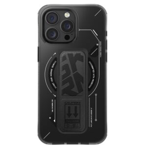 Skinarma dėklas Helio Apple iPhone 16 Pro Max 6.9" Magnetic Charging + Grip Stand juodos spalvos - Image 2