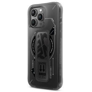 Skinarma dėklas Helio Apple iPhone 16 Pro Max 6.9" Magnetic Charging + Grip Stand juodos spalvos - Image 3