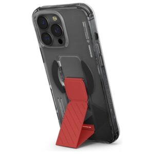 Skinarma dėklas Axon Apple iPhone 16 Pro 6.3" Magnetic Charging + Grip Stand juodos spalvos - Image 3