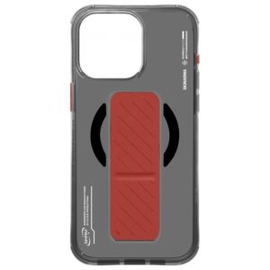 Skinarma dėklas Axon Apple iPhone 16 Pro 6.3" Magnetic Charging + Grip Stand juodos spalvos - Image 4