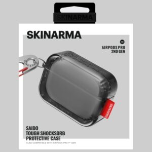 Dėklas Skinarma Saido skirtas AirPods Pro 2 juodos spalvos - Image 7