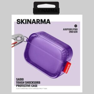 Dėklas Skinarma Saido skirtas AirPods Pro 2 violetinės spalvos - Image 8