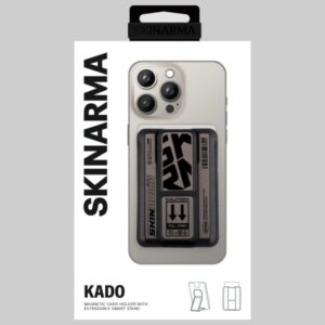 Wallet Skinarma Kado Kira Kobai Mag-Charge Grip Stand gunmetal - Image 4