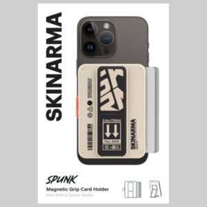 Wallet Skinarma Mirage Spunk Magnetic Grip Stand ivory - Image 4