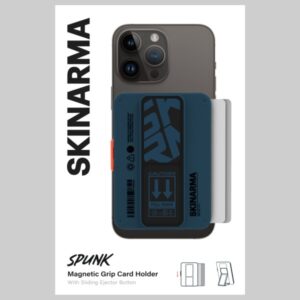 Wallet Skinarma Mirage Spunk Magnetic Grip Stand blue - Image 4