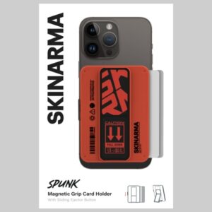 Wallet Skinarma Mirage Spunk Magnetic Grip Stand oranžinės spalvos - Image 4