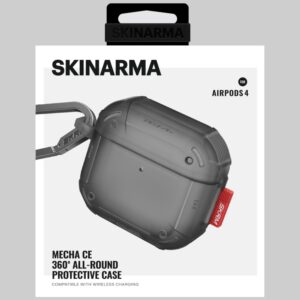 Dėklas Skinarma Mecha CE skirtas AirPods 4 smoke - Image 6