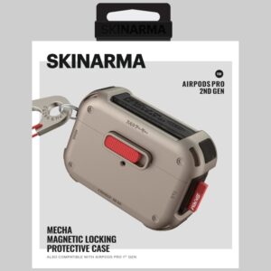 Dėklas Skinarma Mecha skirtas AirPods Pro 2 champagne - Image 5