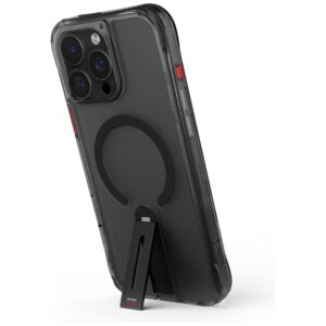Dėklas Skinarma Helix Apple iPhone 16 Pro Max Magnetic Charging 360 Rotating Stand juodos spalvos - Image 2