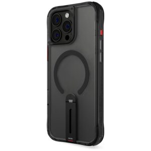 Dėklas Skinarma Helix Apple iPhone 16 Pro Max Magnetic Charging 360 Rotating Stand juodos spalvos - Image 3
