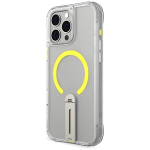 Dėklas Skinarma Helix Apple iPhone 16 Pro Magnetic Charging 360 Rotating Stand skaidrus - Image 3