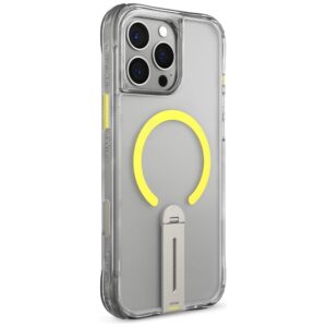 Dėklas Skinarma Helix Apple iPhone 16 Pro Magnetic Charging 360 Rotating Stand skaidrus - Image 5