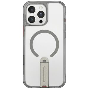 Dėklas Skinarma Helix Apple iPhone 16 Pro Magnetic Charging 360 Rotating Stand titanium