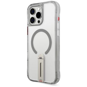 Dėklas Skinarma Helix Apple iPhone 16 Pro Magnetic Charging 360 Rotating Stand titanium - Image 3