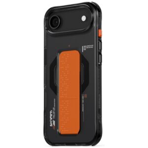 Skinarma Haxa Dėklas Apple iPhone Air Magnetic Charging + Grip Stand Graphite - Image 2