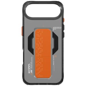 Skinarma Haxa Dėklas Apple iPhone Air Magnetic Charging + Grip Stand Graphite - Image 4