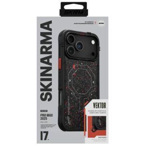Skinarma Vektor Dėklas Apple iPhone 17 Pro Max Magnetic Charging juodos spalvos - Image 5
