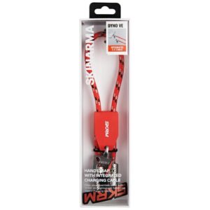 Universal wrist lanyard 2-in-1 kabelis Skinarma Dyno Ve USB-C/USB-C red - Image 3