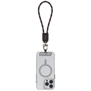 Universal wrist lanyard 2-in-1 kabelis Skinarma Dyno Ve USB-C/USB-C juodos spalvos