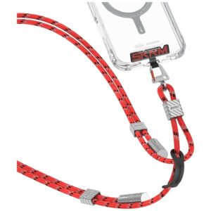 Universal phone lanyard kabelis 2in1 Skinarma Dyno Ve USB-C/USB-C red - Image 2