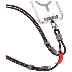 Universal phone lanyard kabelis 2in1 Skinarma Dyno Ve USB-C/USB-C juodos spalvos - Image 2