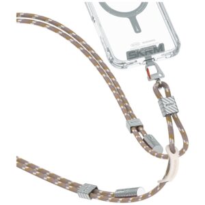 Universal phone lanyard kabelis 2in1 Skinarma Dyno Ve USB-C/USB-C beige - Image 2