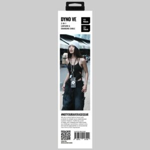 Universal phone lanyard kabelis 2in1 Skinarma Dyno Ve USB-C/USB-C beige - Image 8