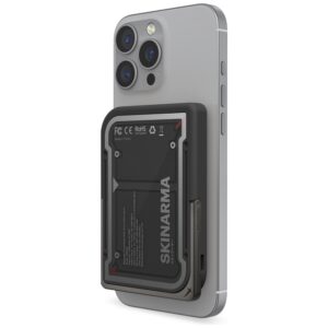 Powerbank Skinarma Nexus Mecha Magnetic Kick-Stand 5000mAh 20W PD USB-C MagSafe juodos spalvos - Image 2