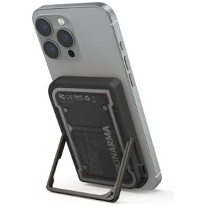 Powerbank Skinarma Nexus Mecha Magnetic Kick-Stand 5000mAh 20W PD USB-C MagSafe juodos spalvos - Image 3