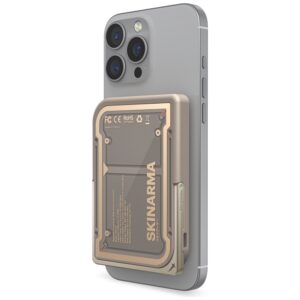 Powerbank Skinarma Nexus Mecha Magnetic Kick-Stand 5000mAh 20W PD USB-C MagSafe aukso spalvos - Image 2