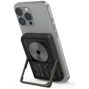 Powerbank Skinarma Nexus Nova Magnetic Kick-Stand 5000mAh 20W PD USB-C MagSafe juodos spalvos - Image 3