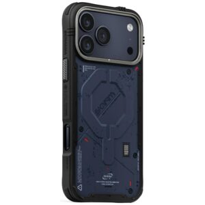 Dėklas Skinarma Vigor MagSafe skirtas Apple iPhone 17 Pro Max mėlynos spalvos