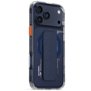 Dėklas Skinarma Haxa Apple iPhone 17 Pro Max Magnetic Charging + Grip Stand blue - Image 2