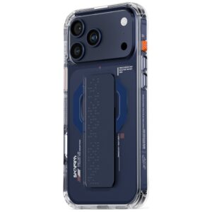 Dėklas Skinarma Haxa Apple iPhone 17 Pro Max Magnetic Charging + Grip Stand blue - Image 3