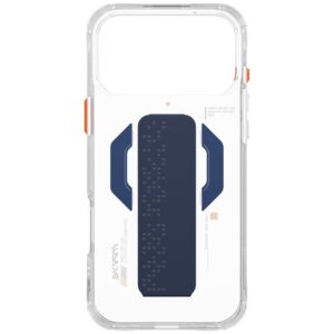 Dėklas Skinarma Haxa Apple iPhone 17 Pro Max Magnetic Charging + Grip Stand blue - Image 4