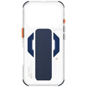 Dėklas Skinarma Haxa Apple iPhone 17 Pro Magnetic Charging + Grip Stand blue - Image 4