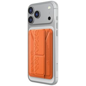 Wallet Skinarma Kado Haxa Magnetic Cardholder Grip Stand oranžinės spalvos