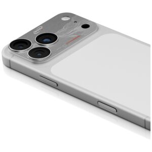 Camera Lens Glass Skinarma Sonix Full Aluminium skirtas Apple iPhone 17 Pro silver - Image 2