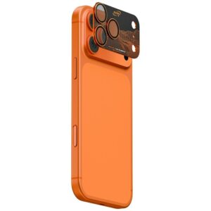 Camera Lens Glass Skinarma Sonix Full Aluminium skirtas Apple iPhone 17 Pro orange - Image 1