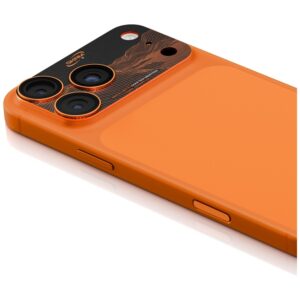 Camera Lens Glass Skinarma Sonix Full Aluminium skirtas Apple iPhone 17 Pro orange - Image 2