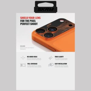 Camera Lens Glass Skinarma Sonix Full Aluminium skirtas Apple iPhone 17 Pro orange - Image 3