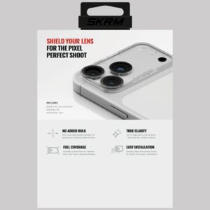 Camera Lens Glass Skinarma Magma Full Matte skirtas Apple iPhone 17 Pro grey - Image 3