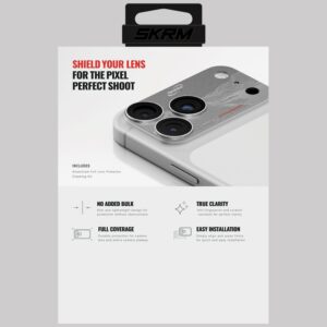Camera Lens Glass Skinarma Sonix Full Aluminium skirtas Apple iPhone 17 Pro Max silver - Image 3