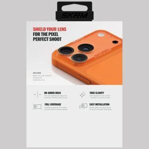 Camera Lens Glass Skinarma Magma Full Matte skirtas Apple iPhone 17 Pro Max orange - Image 4