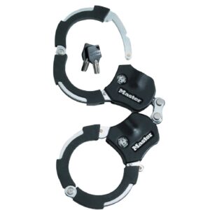 MASTER LOCK Street Cuff Slot Juoda, Sidabras 360 mm Žiedo formos spyna - Image 1