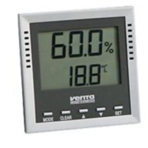 Venta 6011000 higrometras ir psichrometras Vidaus Elektroninis higrometras Sidabras - Image 1