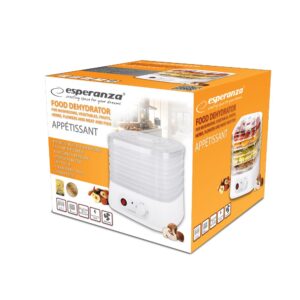 Esperanza EKD004 Maisto džiovintuvas, Permatomas, Balta 250 W - Image 3