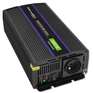 Qoltec 51926 Monolitinis įtampos keitiklis 2000 MS Wave | nuo 12V iki 230V | 1000/2000 | USB - Image 2