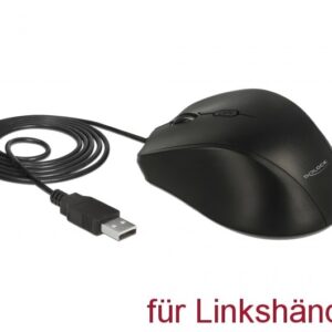 DeLOCK 12548 kompiuterio pelė Biuras Kairė ranka USB A tipo Optinis 2400 DPI - Image 2